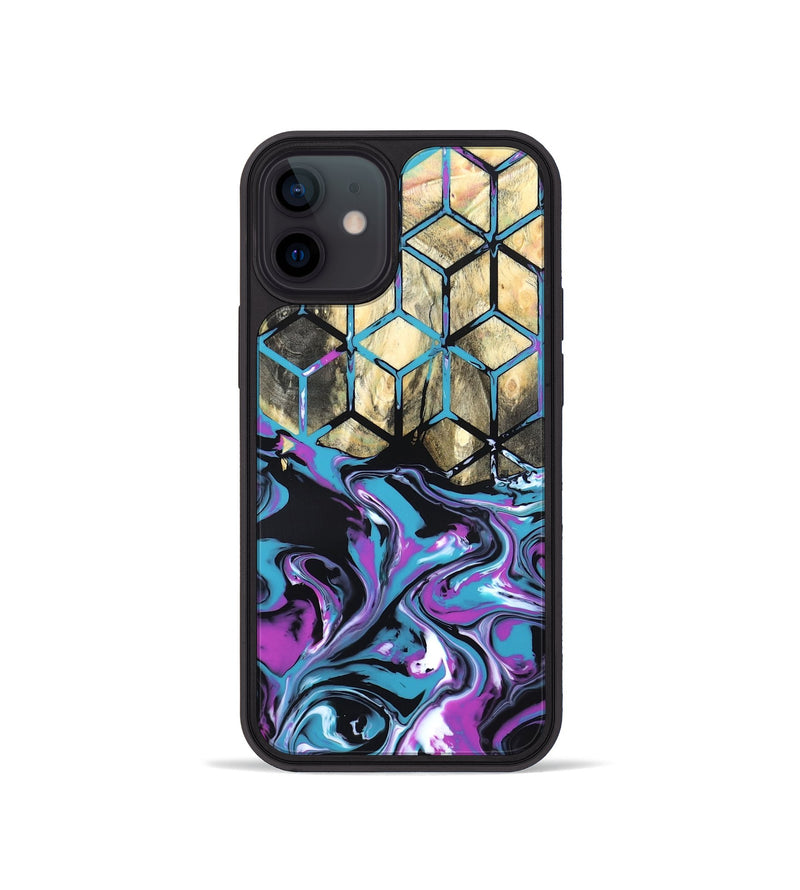 iPhone 12 mini Wood Phone Case - Kayden (Neon, 819694)