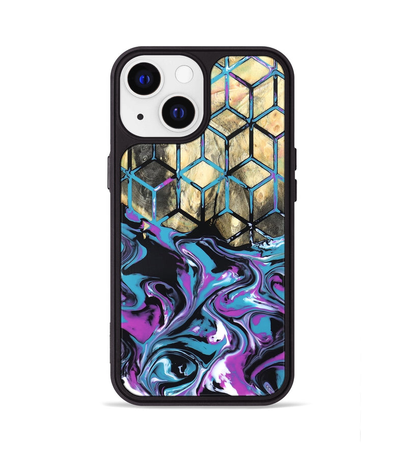 iPhone 13 Wood Phone Case - Kayden (Neon, 819694)