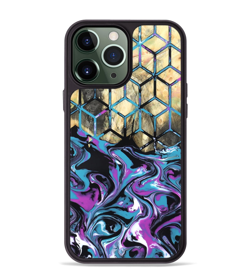 iPhone 13 Pro Max Wood Phone Case - Kayden (Neon, 819694)