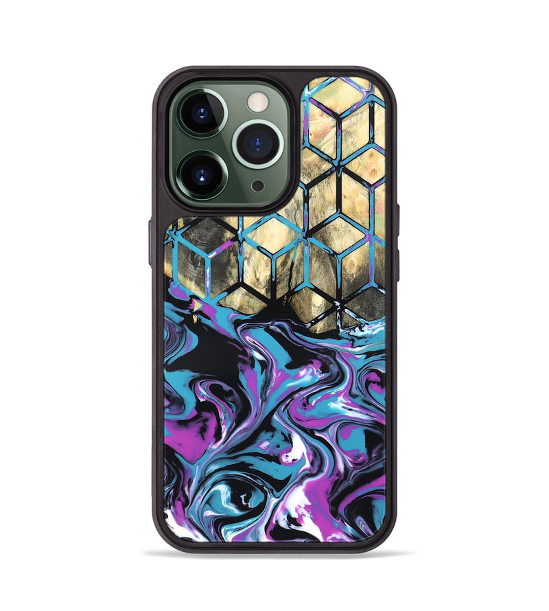 iPhone 13 Pro Wood Phone Case - Kayden (Neon, 819694)