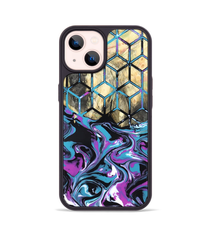 iPhone 14 Wood Phone Case - Kayden (Neon, 819694)