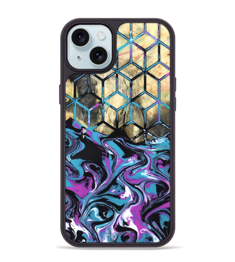 iPhone 15 Plus Wood Phone Case - Kayden (Neon, 819694)