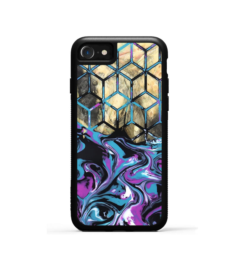 iPhone SE Wood Phone Case - Kayden (Neon, 819694)