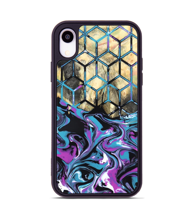 iPhone Xr Wood Phone Case - Kayden (Neon, 819694)