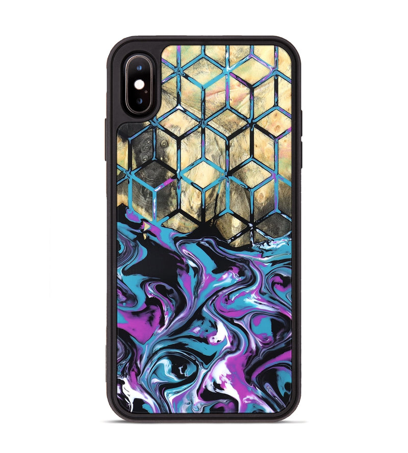 iPhone Xs Max Wood Phone Case - Kayden (Neon, 819694)