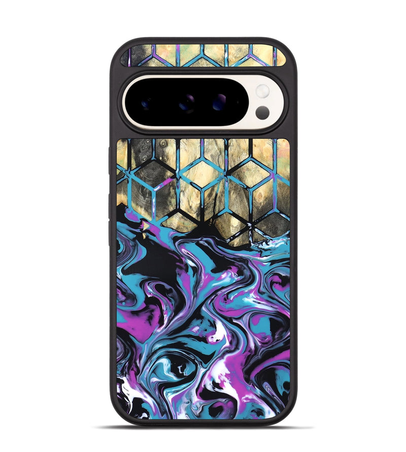 Pixel 9 Pro Wood Phone Case - Kayden (Neon, 819694)