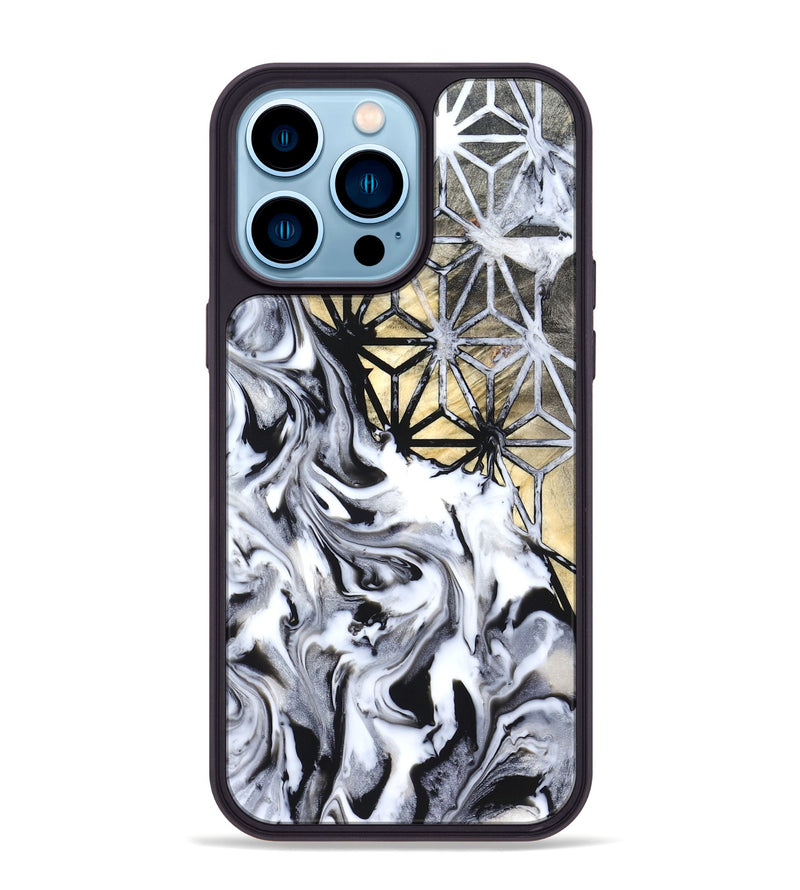 iPhone 14 Pro Max Wood Phone Case - Nautica (Pattern, 819698)