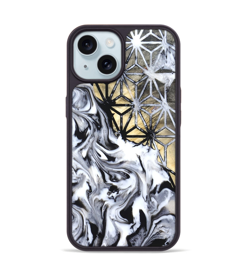 iPhone 15 Wood Phone Case - Nautica (Pattern, 819698)