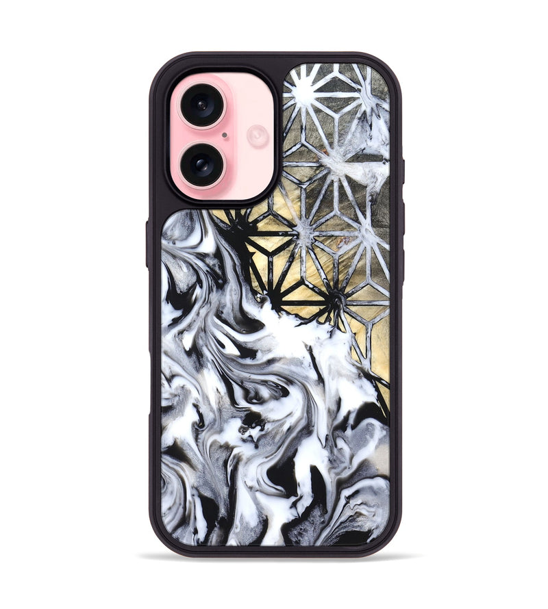iPhone 16 Wood Phone Case - Nautica (Pattern, 819698)