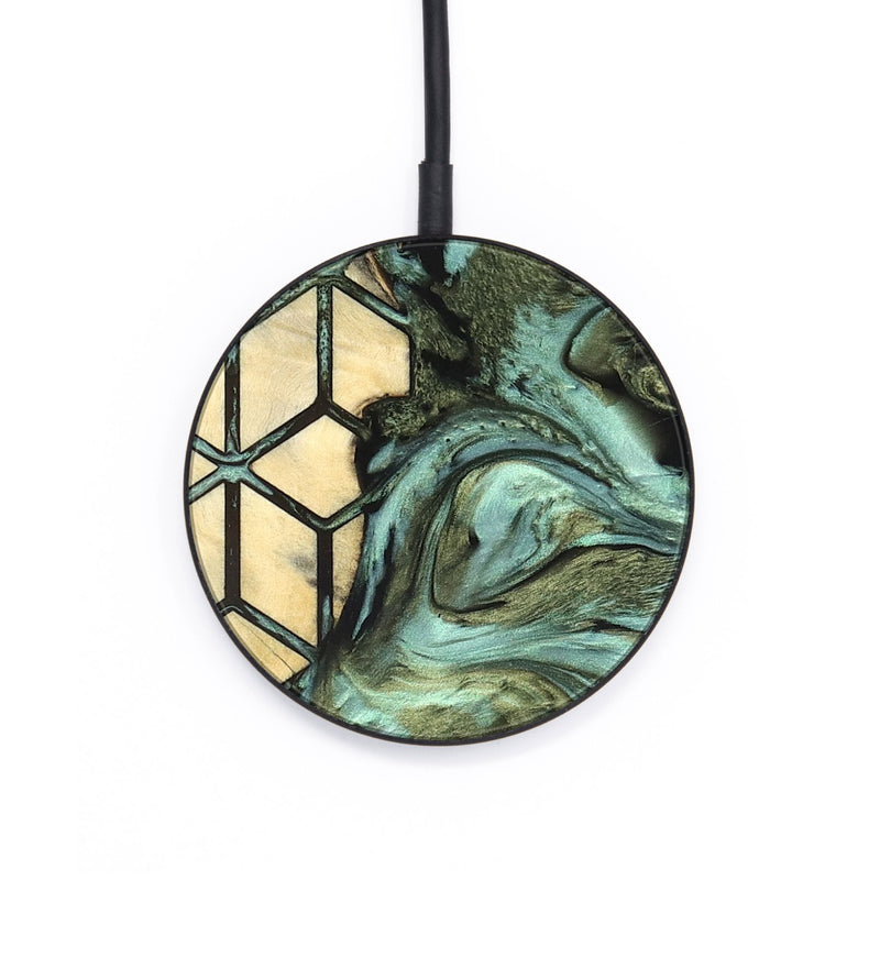 Circle Wood Wireless Charger - Marlie (Pattern, 819700)