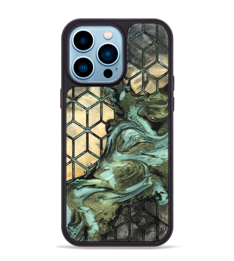 iPhone 14 Pro Max Wood Phone Case - Marlie (Pattern, 819700)