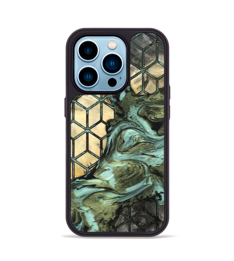 iPhone 14 Pro Wood Phone Case - Marlie (Pattern, 819700)