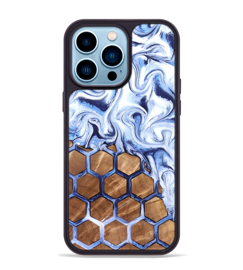 iPhone 14 Pro Max Wood Phone Case - Marquez (Pattern, 819701)