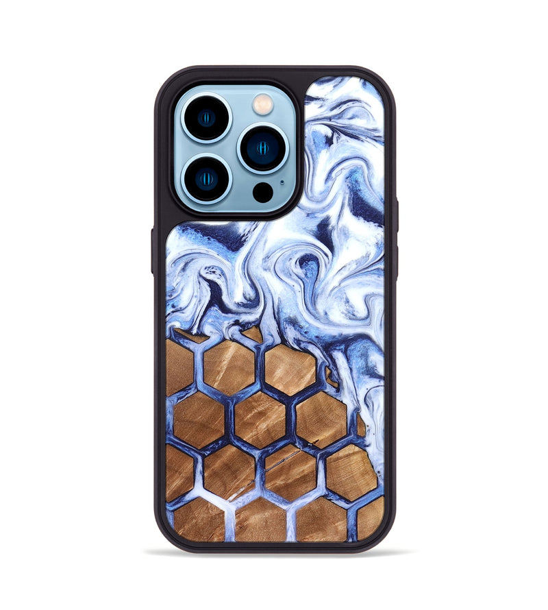 iPhone 14 Pro Wood Phone Case - Marquez (Pattern, 819701)