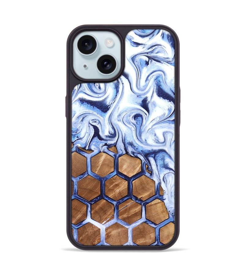 iPhone 15 Wood Phone Case - Marquez (Pattern, 819701)