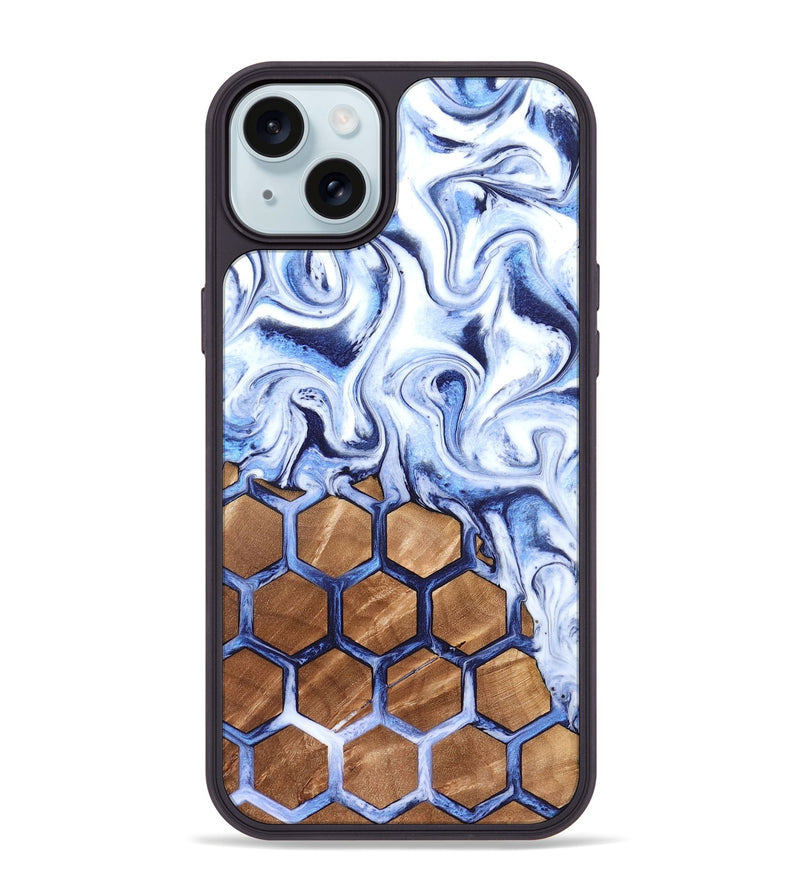 iPhone 15 Plus Wood Phone Case - Marquez (Pattern, 819701)