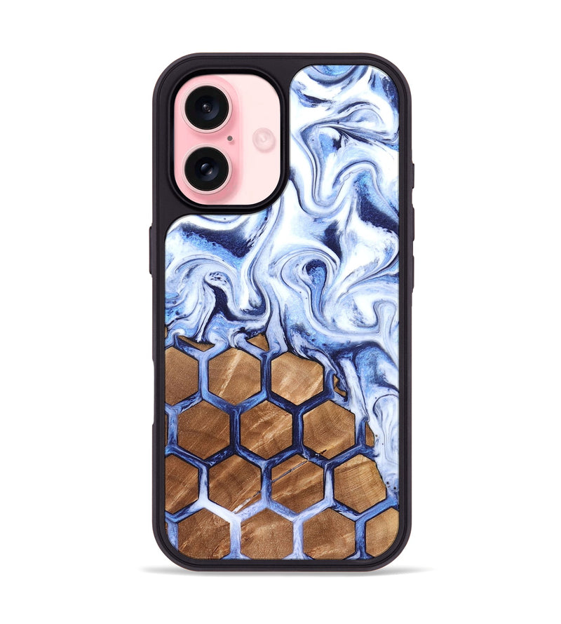 iPhone 16 Wood Phone Case - Marquez (Pattern, 819701)