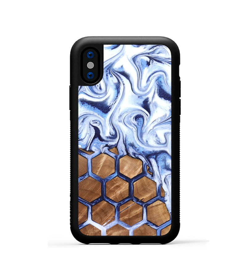 iPhone Xs Wood Phone Case - Marquez (Pattern, 819701)