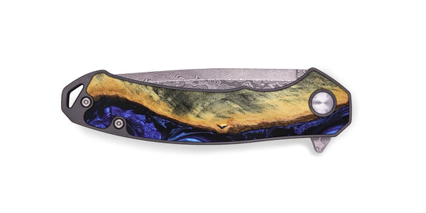 EDC Wood Pocket Knife - Tomeka (Purple, 819707)