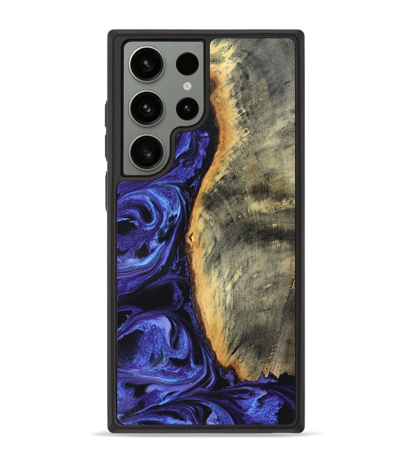 Galaxy S23 Ultra Wood Phone Case - Tomeka (Purple, 819707)