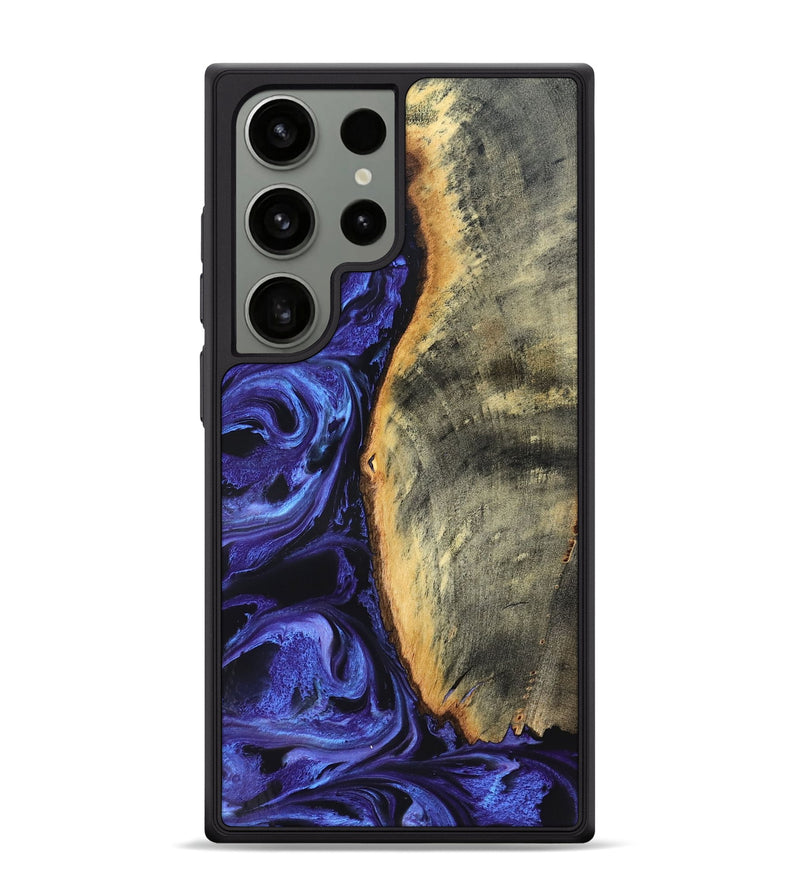 Galaxy S24 Ultra Wood Phone Case - Tomeka (Purple, 819707)