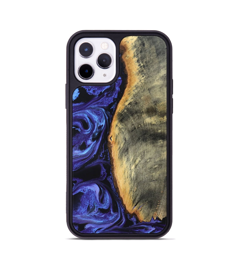 iPhone 11 Pro Wood Phone Case - Tomeka (Purple, 819707)