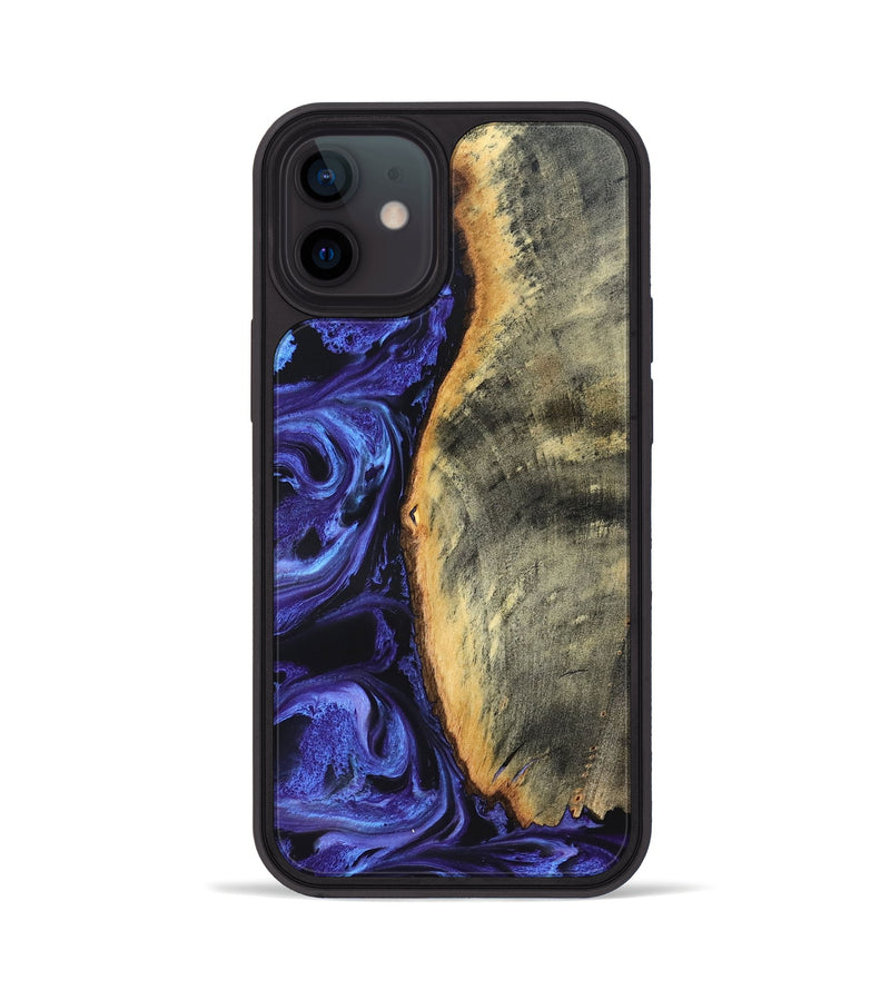 iPhone 12 Wood Phone Case - Tomeka (Purple, 819707)