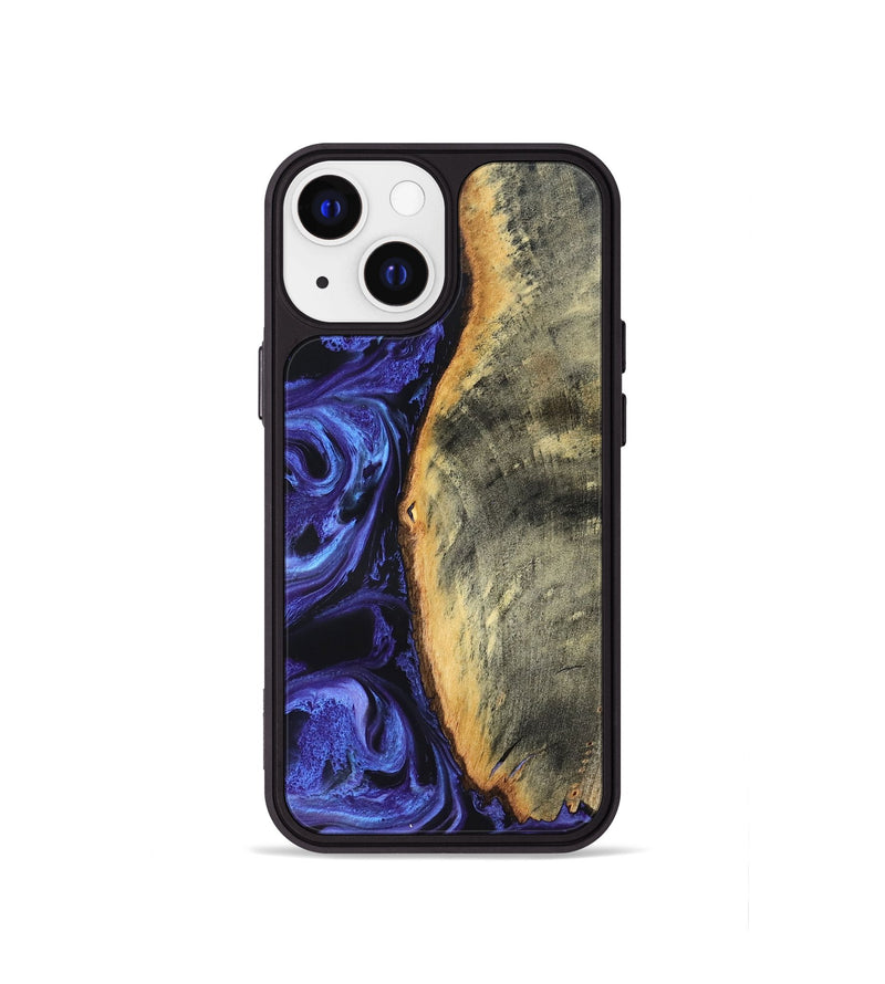 iPhone 13 mini Wood Phone Case - Tomeka (Purple, 819707)