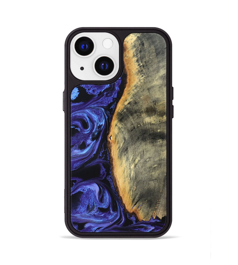 iPhone 13 Wood Phone Case - Tomeka (Purple, 819707)