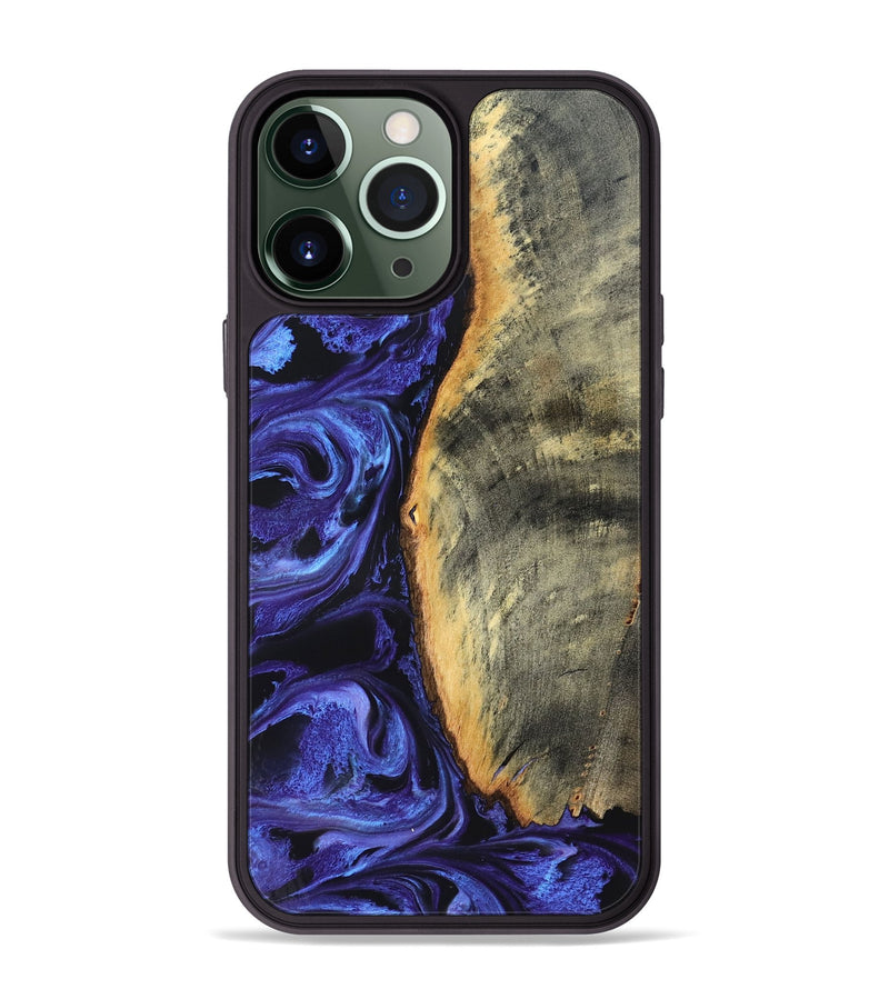 iPhone 13 Pro Max Wood Phone Case - Tomeka (Purple, 819707)