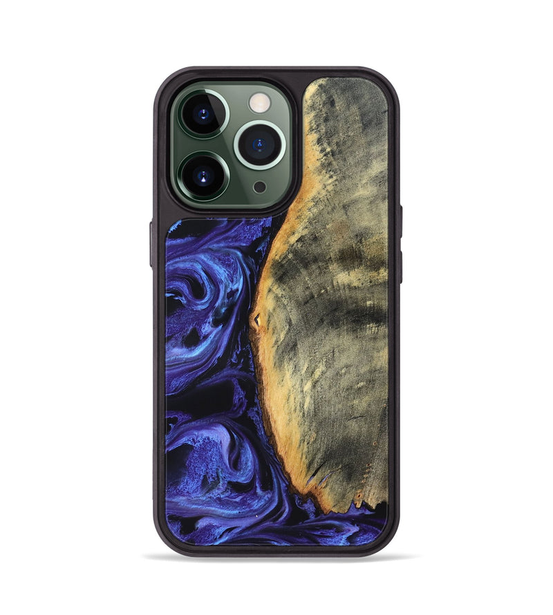 iPhone 13 Pro Wood Phone Case - Tomeka (Purple, 819707)