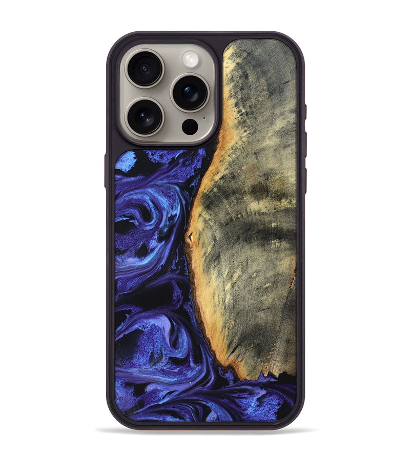 iPhone 15 Pro Max Wood Phone Case - Tomeka (Purple, 819707)