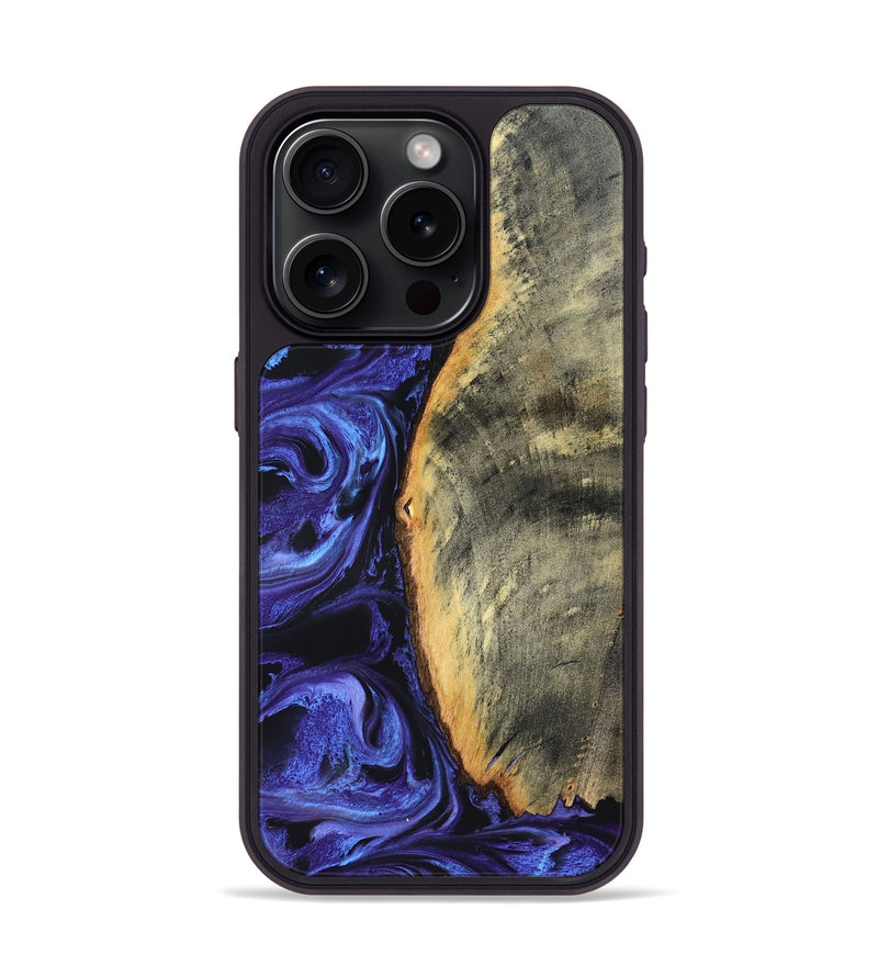 iPhone 15 Pro Wood Phone Case - Tomeka (Purple, 819707)