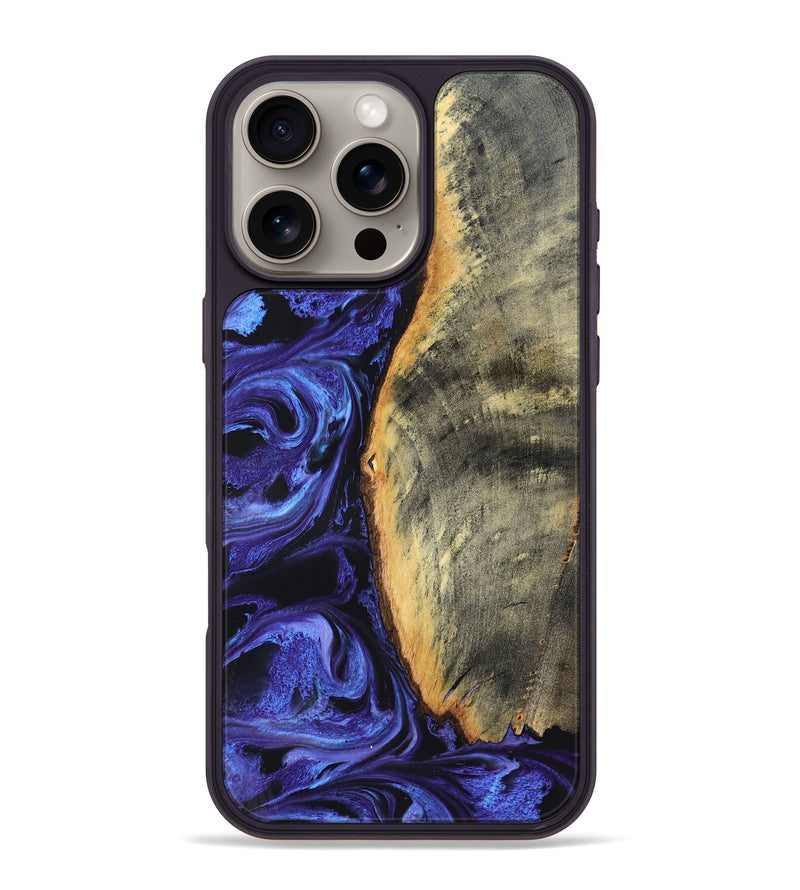 iPhone 16 Pro Max Wood Phone Case - Tomeka (Purple, 819707)