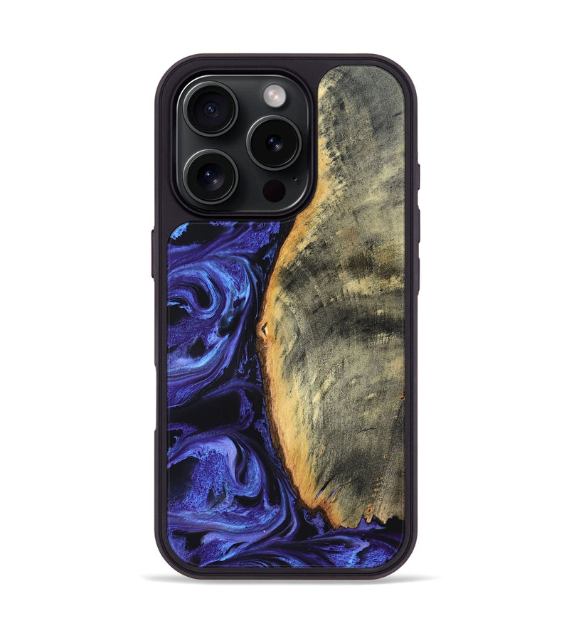 iPhone 16 Pro Wood Phone Case - Tomeka (Purple, 819707)