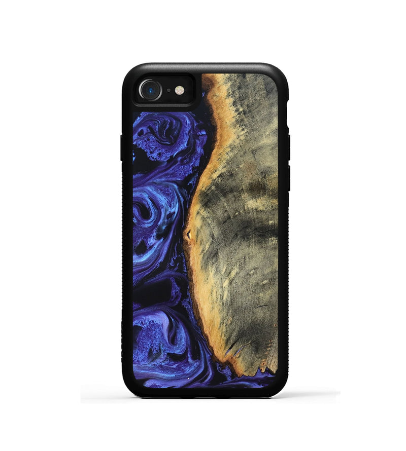 iPhone SE Wood Phone Case - Tomeka (Purple, 819707)