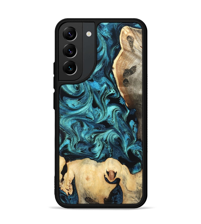 Galaxy S22 Plus Wood Phone Case - Mavis (Blue, 819708)
