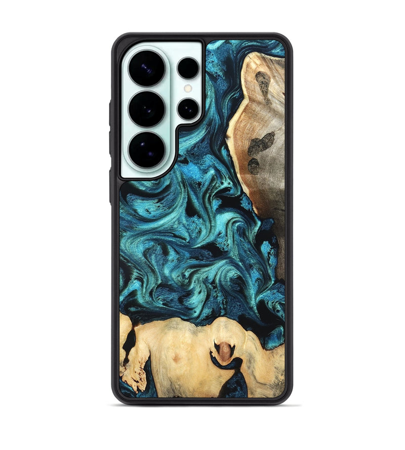 Galaxy S26 Ultra Wood Phone Case - Mavis (Blue, 819708)