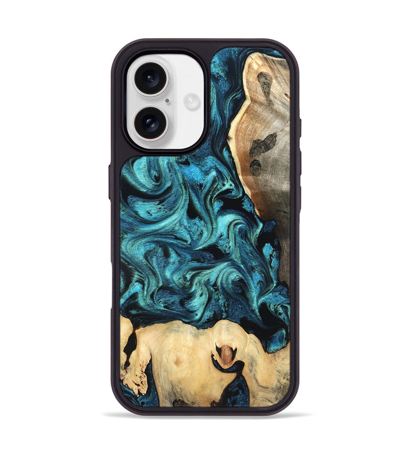 iPhone 17 Wood Phone Case - Mavis (Blue, 819708)