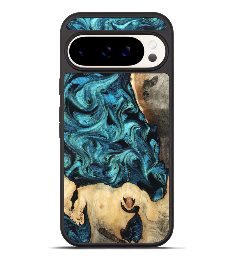 Pixel 10 Pro XL Wood Phone Case - Mavis (Blue, 819708)
