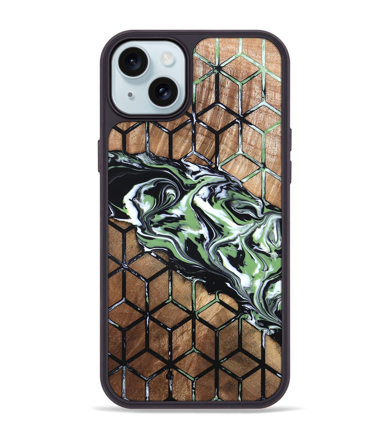 iPhone 15 Plus Wood Phone Case - Chelsey (Pattern, 819727)