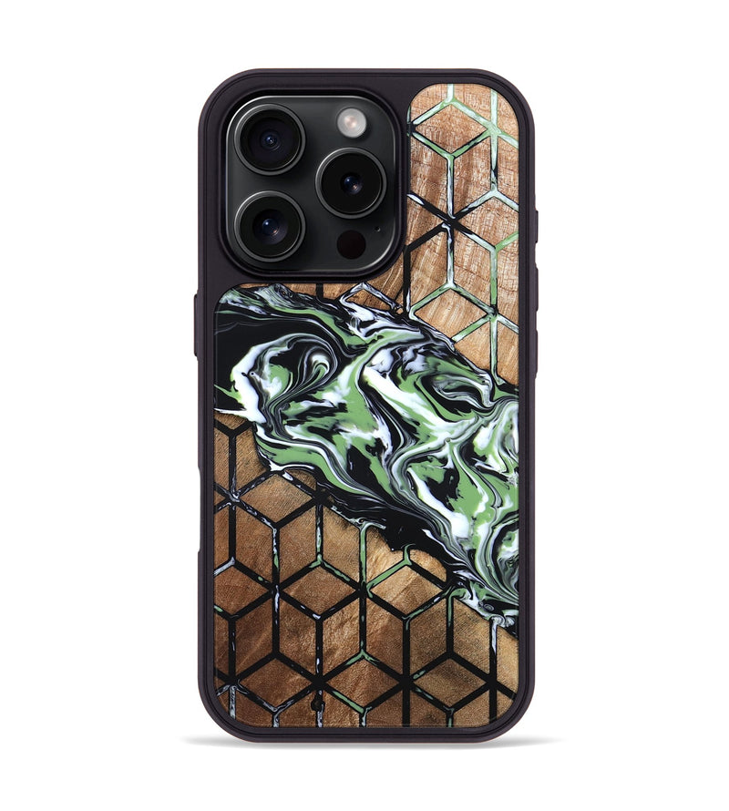 iPhone 16 Pro Wood Phone Case - Chelsey (Pattern, 819727)