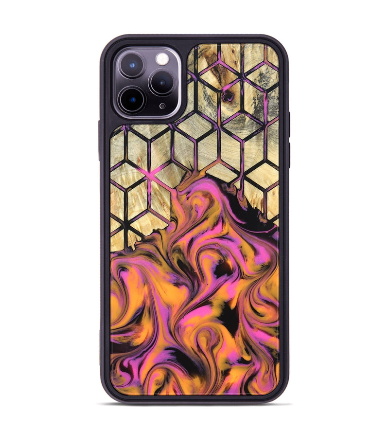 iPhone 11 Pro Max Wood Phone Case - Una (Neon, 819749)