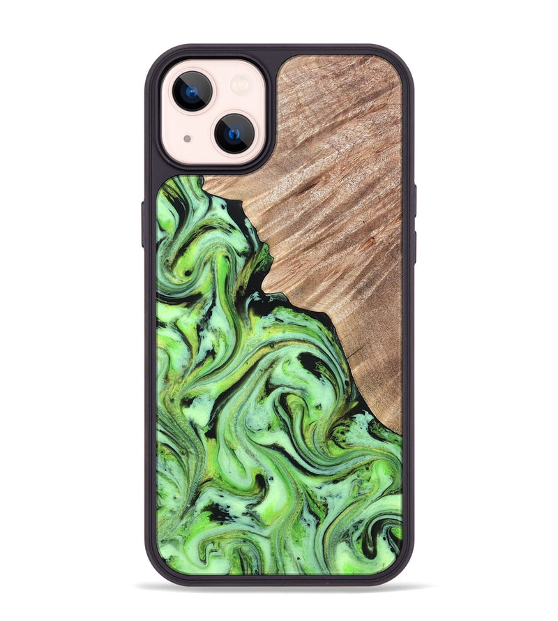 iPhone 14 Plus Wood Phone Case - Sunny (Neon, 819750)