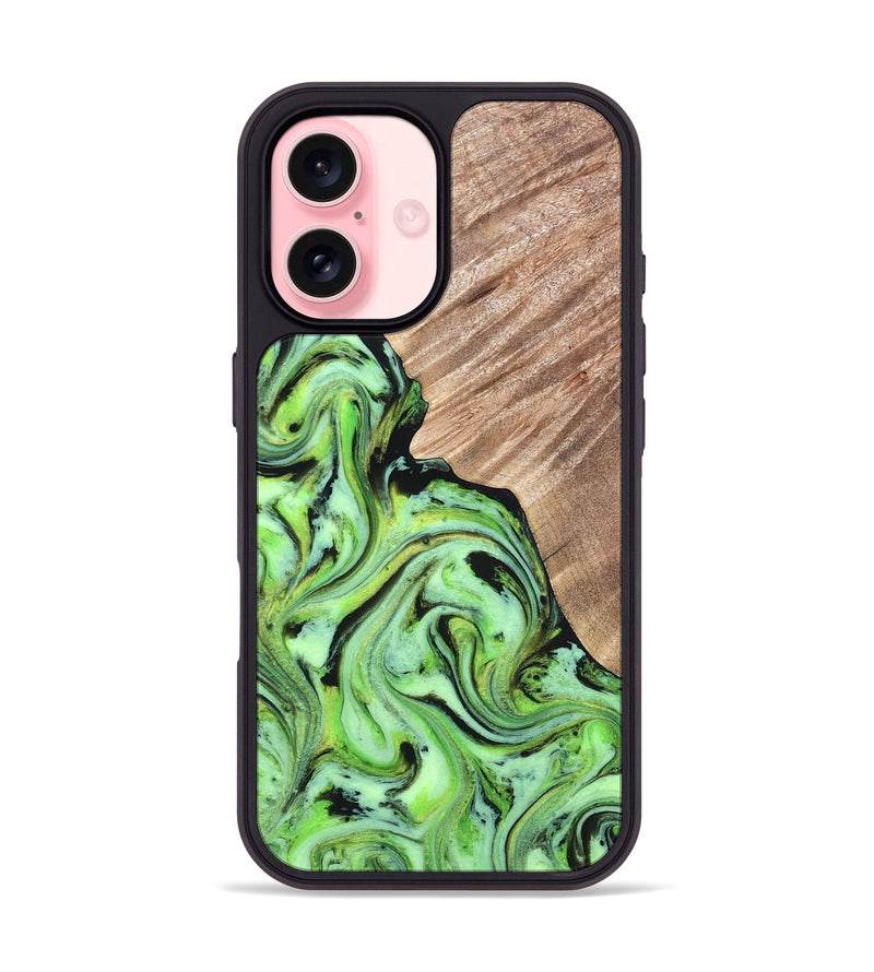 iPhone 16 Wood Phone Case - Sunny (Neon, 819750)