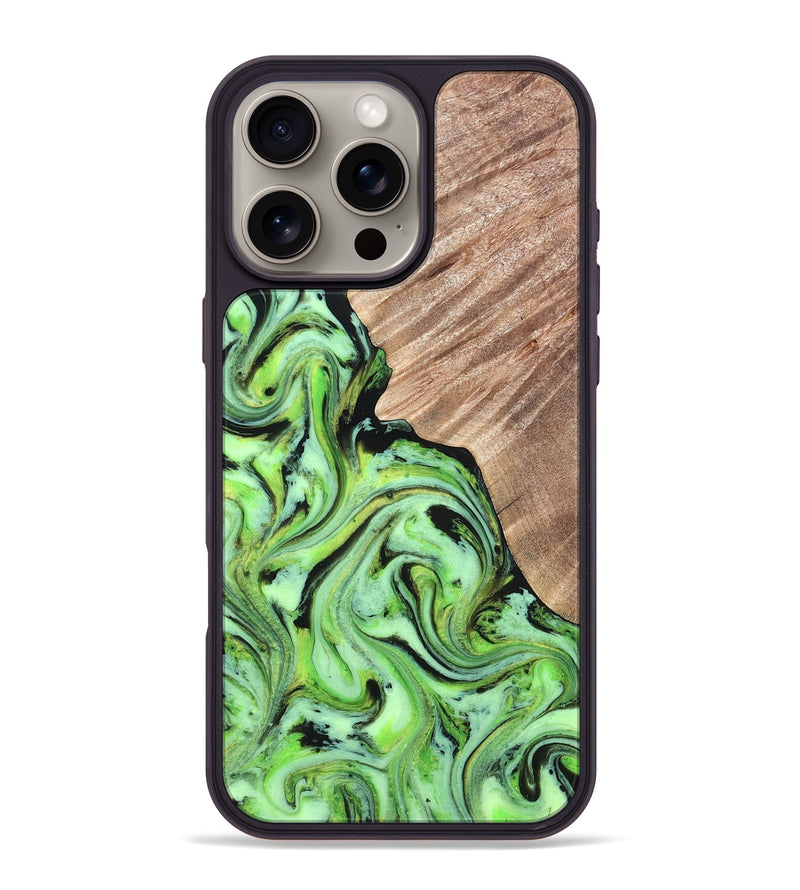 iPhone 16 Pro Max Wood Phone Case - Sunny (Neon, 819750)