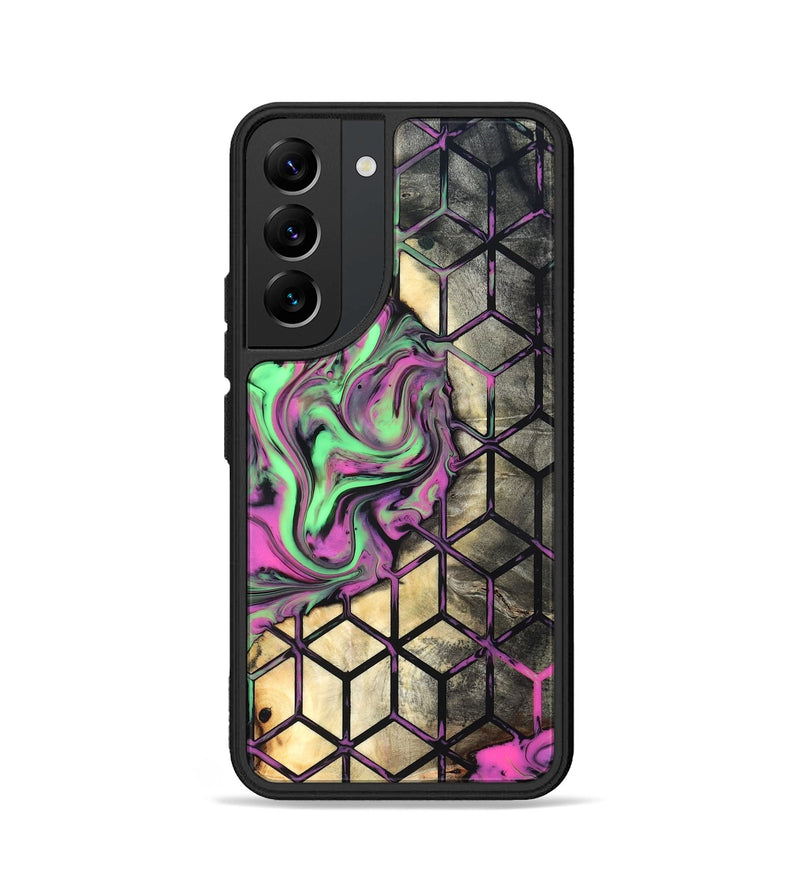 Galaxy S22 Wood Phone Case - Andria (Neon, 819752)