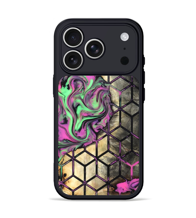 iPhone 17 Pro Wood Phone Case - Andria (Neon, 819752)
