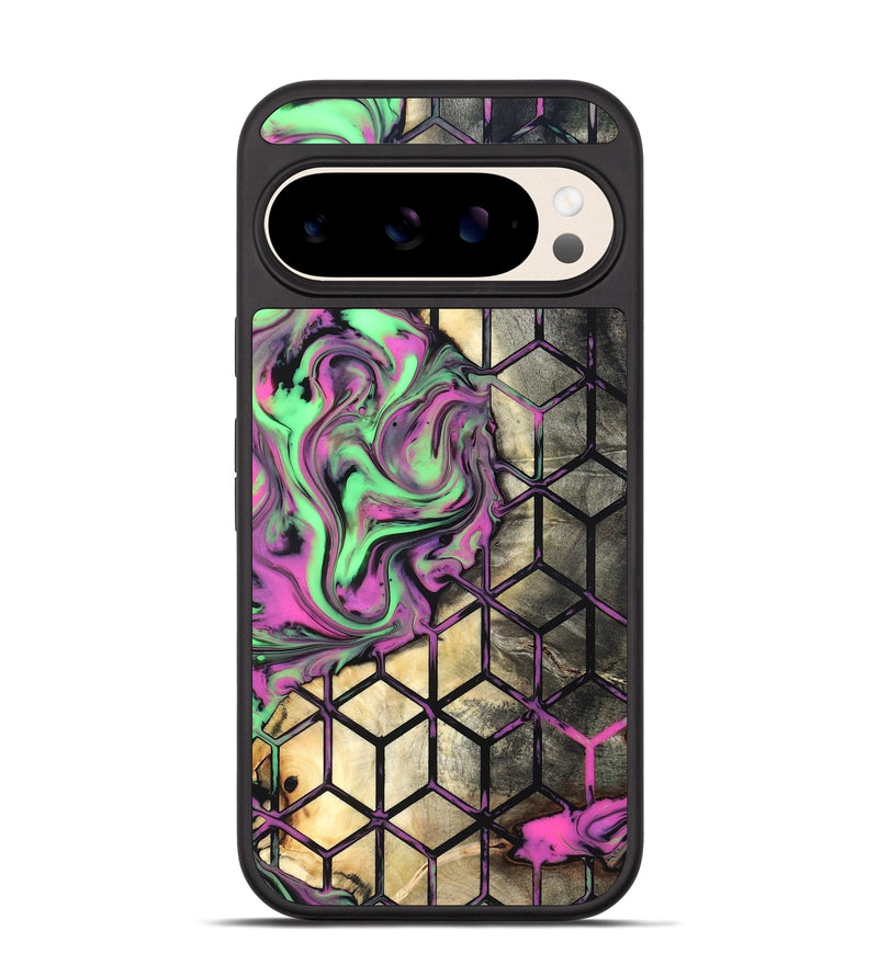 Pixel 10 Pro Wood Phone Case - Andria (Neon, 819752)