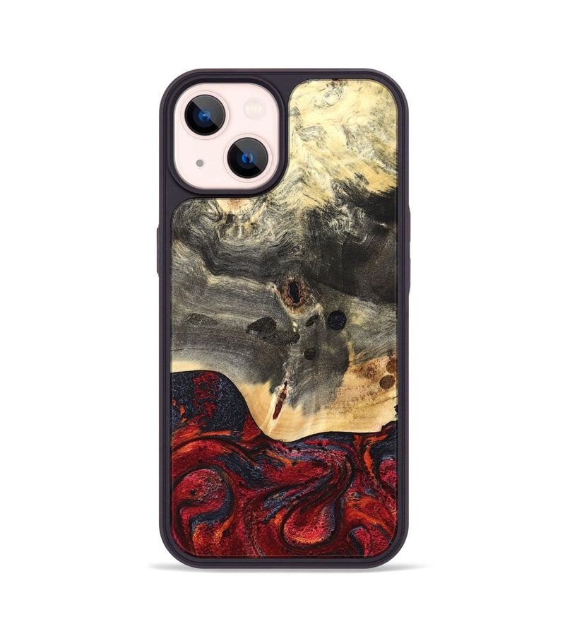 iPhone 14 Wood Phone Case - Jazmyn (Red, 819754)